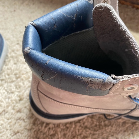 Timberland Grey and Navy Women’s Work Boots - Picture 8 of 9